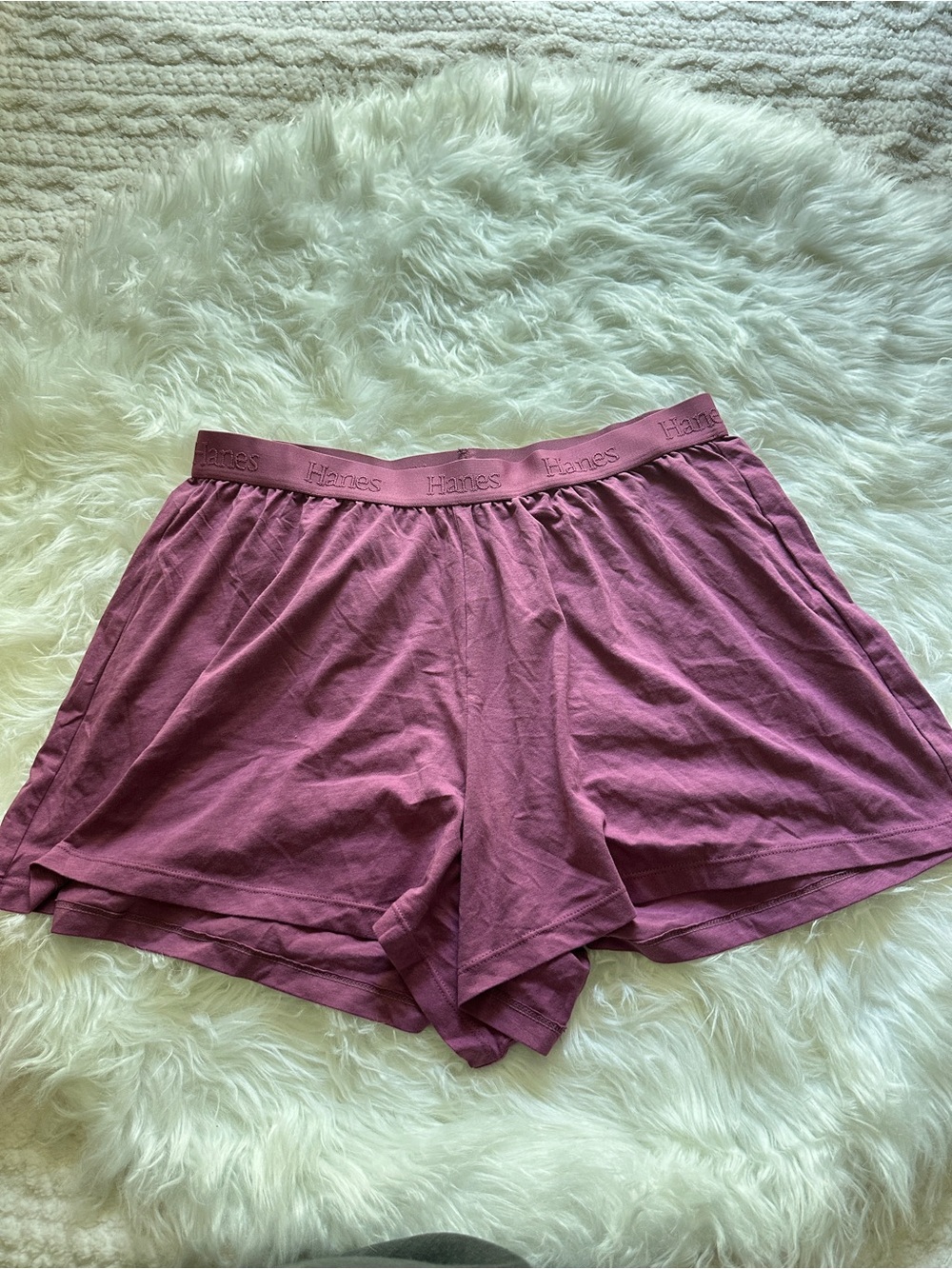 Hanes Women's Soft Stretch Lounge Shorts - Mauve